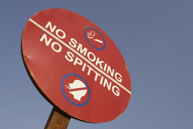 Post smoking policy applies to chew, snuff