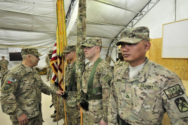 CSM Castillo color guard inspection