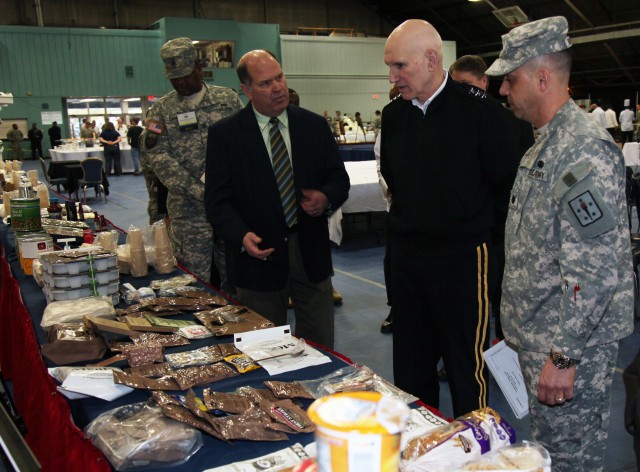 Director of the Army Staff learns about food service training
