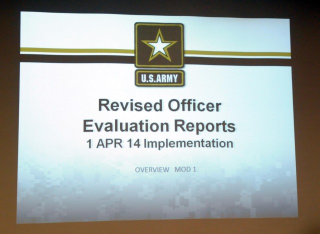 USAR MTT briefs OER revisions