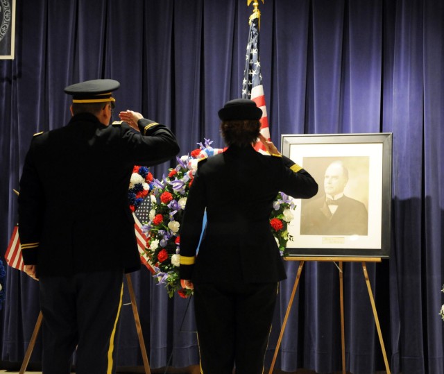 President William McKinley wreath laying ceremony
