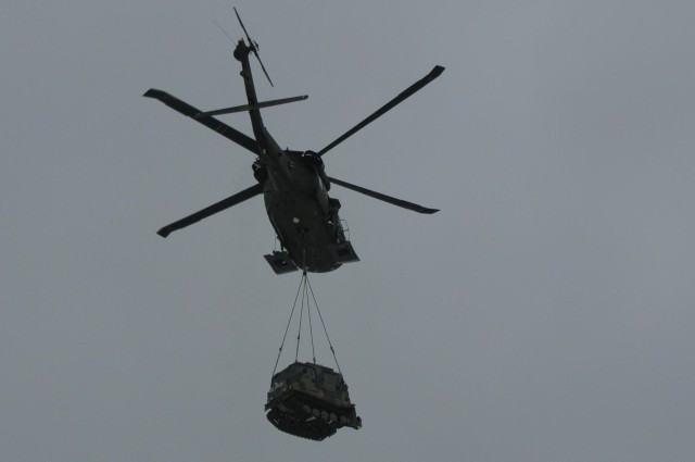 '1-Geronimo' snipers shoot from Black Hawk platform