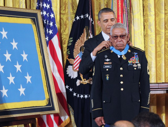 Retired Special Forces Soldier Sgt. 1st Class Melvin Morris Receives MOH