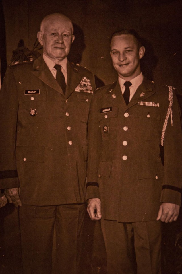 Killeen vet poses with Gen. of the Army Omar Nelson Bradley