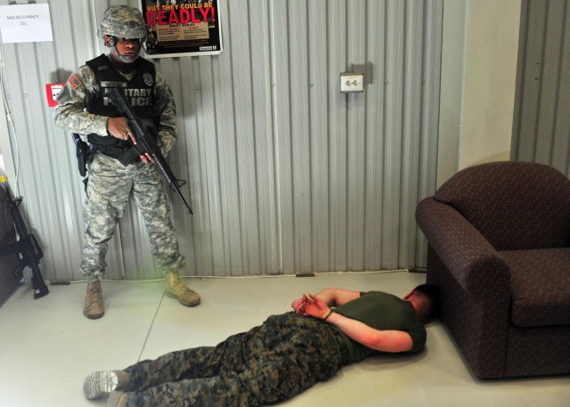MK personnel engage during active-shooter exercise