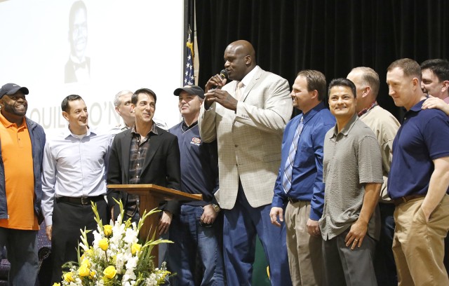 Shaq jersey retirement ceremony