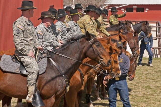 1st Cavalry Division command staff rides with their Australian partners