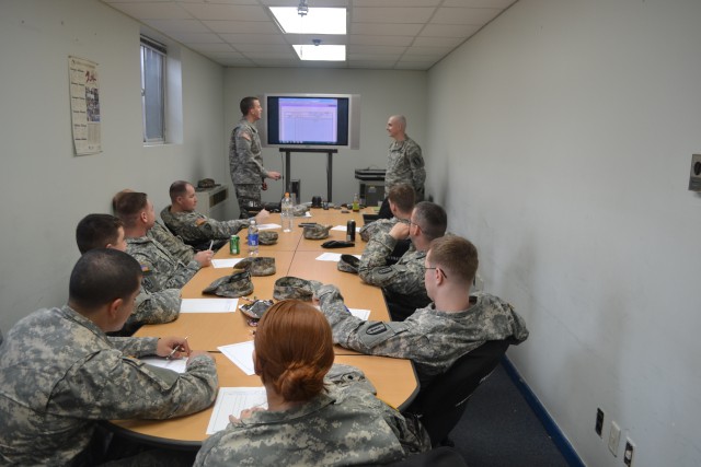 Staff Sgt. Philip Durham led an interactive session on understanding DISA procedures