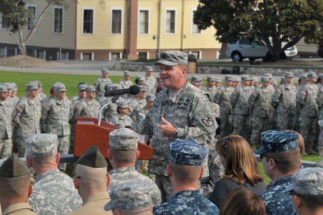 229th MI Battalion Soldiers gather for change of responsibility ceremony