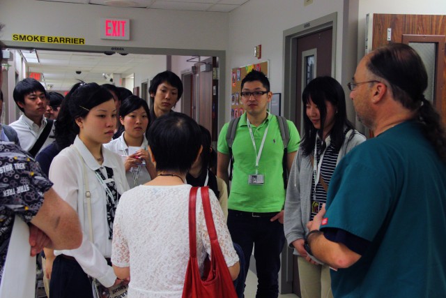 University of Japan students tour Tripler's Intensive Care Unit