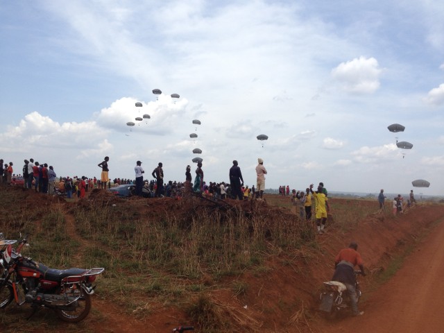 Paratroopers over Koutaba