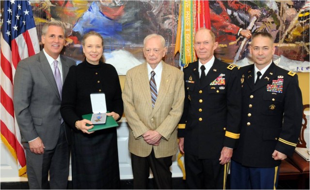 Formal ceremony where Sgt. 1st Class Robert F. Keiser was posthumously awarded the Distinguished Service Cross, March 25, 2014, at the U.S. Capitol Building