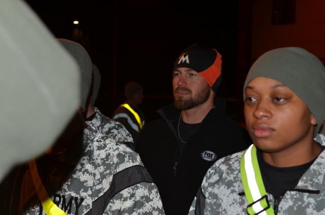 Major League Baseball Training with Troops