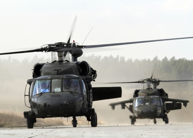 US Army Europe aviation, infantry brigades conduct live-fire exercise to prepare aviators for deployment