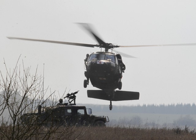 US Army Europe aviation, infantry brigades conduct live-fire exercise to prepare aviators for deployment