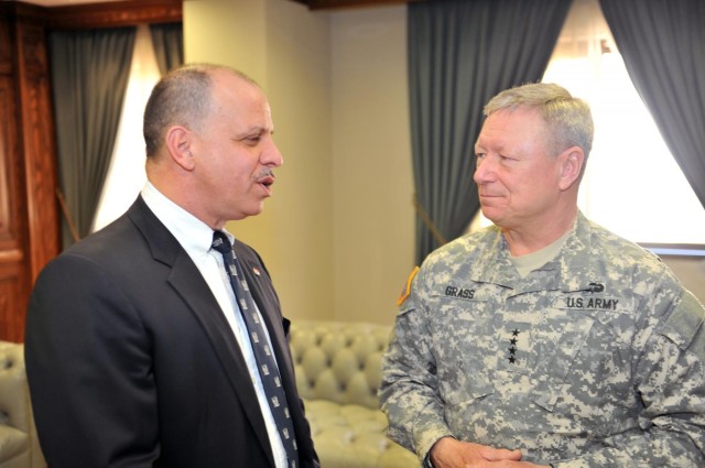 Army Gen. Frank Grass visit to Jordan