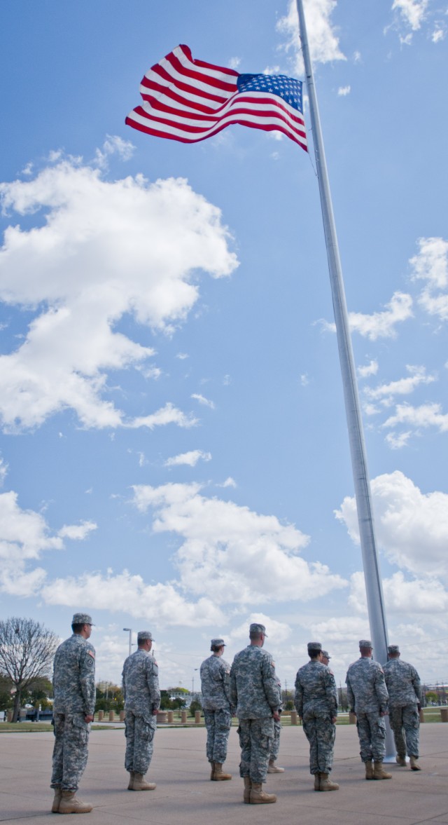 III Corps and Fort Hood Retreat ceremony