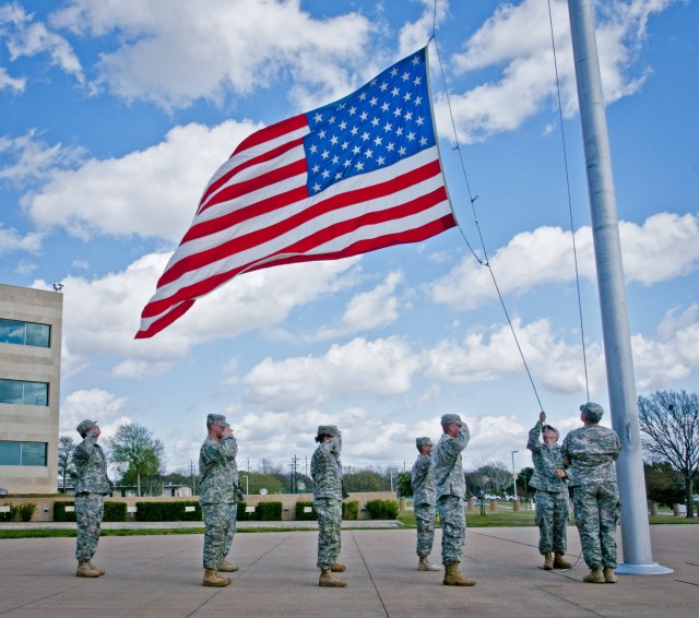 National Colors honored during Fort Hood Retreat ceremony
