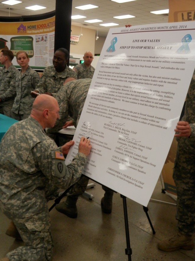 Leaders sign sexual assault prevention proclaimation