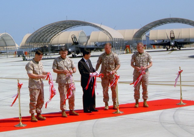 Ribbon cutting ceremony at Marine Corps Air Station Iwakuni