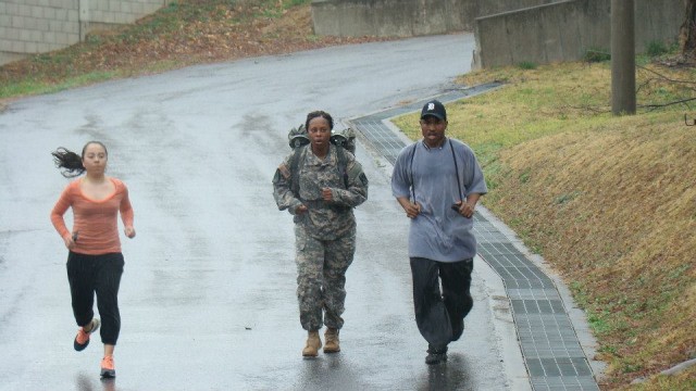 Ruck marching with teamwork