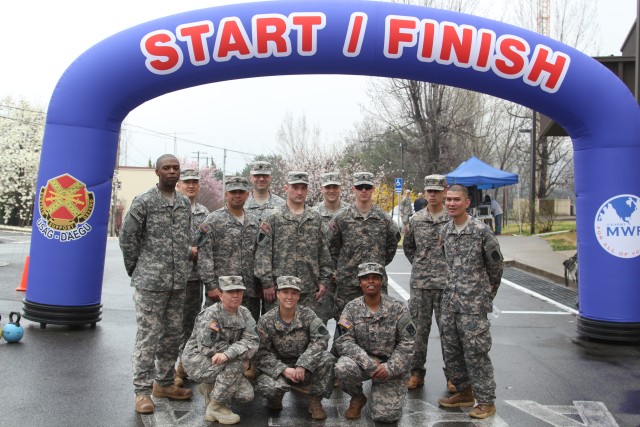 Ruck marching team competes