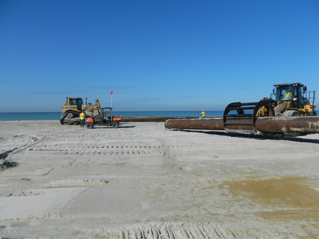 Anna Maria Island beach renourishment work