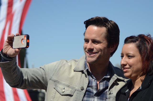 Actor Charles Esten's selfie with Army Spouse