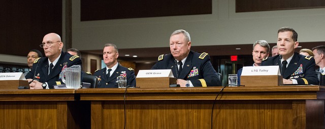 Army leaders testify about budgets and end force strength