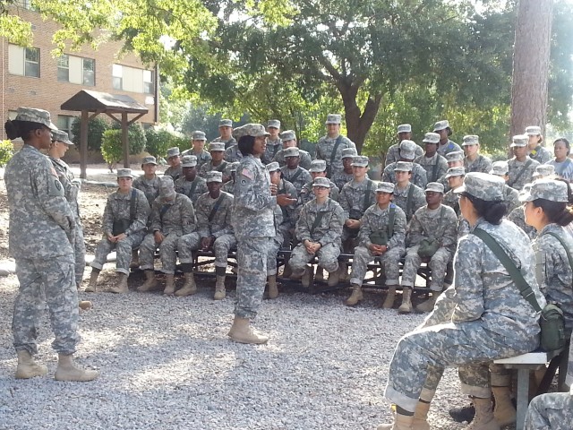 A mentorship program for female AIT Soldiers