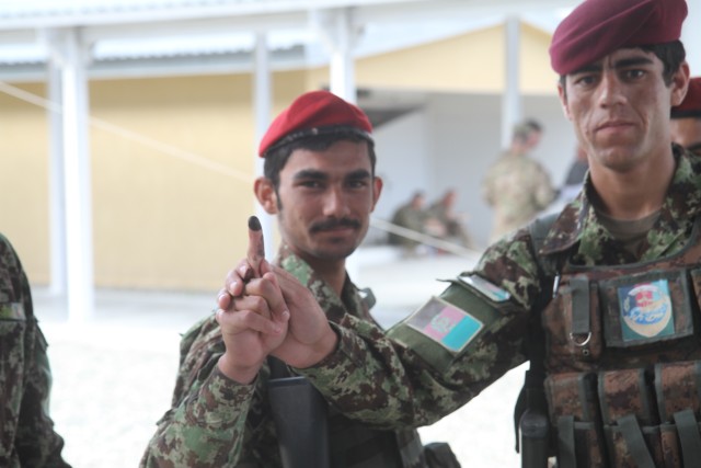 TF Strike advises ANSF during Afghan elections