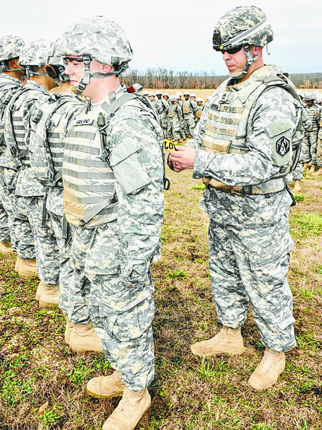 Soldiers in training earn Army Value tags