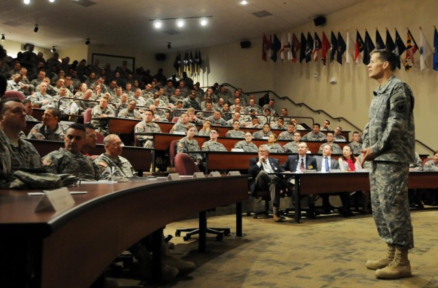 Chief of the US Army Reserve holds town hall at Fort McCoy