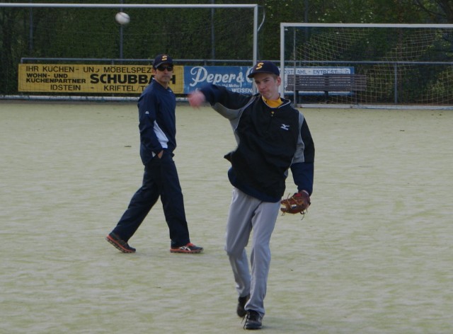 Engineer provides lift to youth baseball in Germany