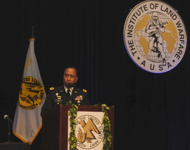 Gen. Dennis L. Via speaks at AUSA LANPAC