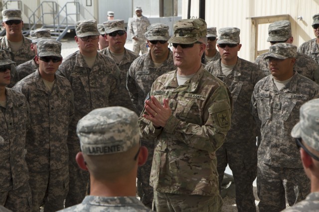 SMA visits deployed Air Defense Artillery Soldiers