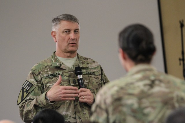 SMA Chandler visits deployed troops, shares future NCO vision