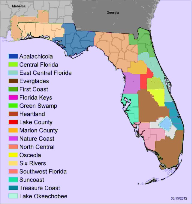 Cooperative Invasive Species Management Areas (CISMAs) in Florida