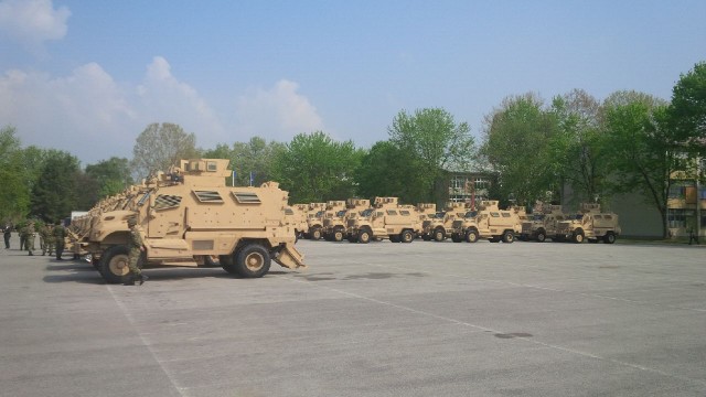 AFSBn-Italy prepares MRAPs for transfer to Croatia