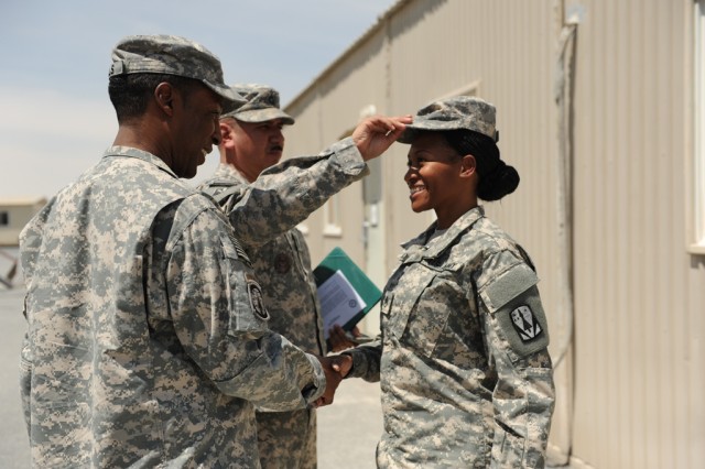 Newly Promoted Staff Sgt. Duncan 