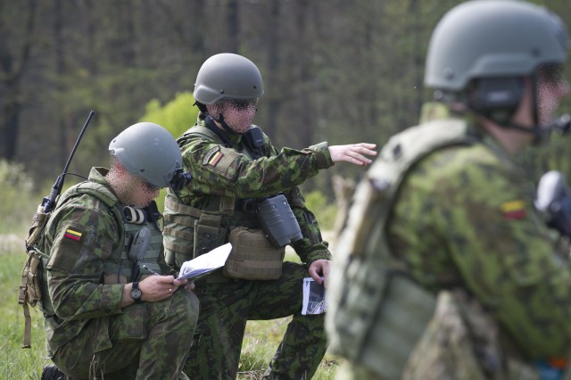 Lithuanian Special Operations Soldiers hone their skills during a field exercise at JMRC
