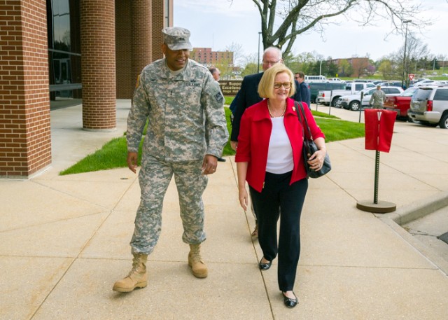 Highest Ranking Democratic woman on Senate Armed Services Committee visits Fort Leonard Wood