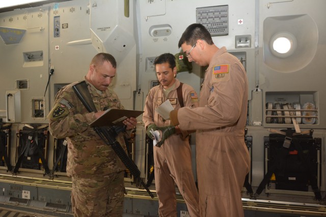 Flight line liaison officers link Army and Air Force to move equipment