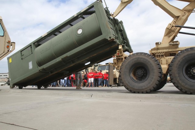 Maintenance Soldiers give Emanuel County Institute AJROTC cadets a look at Soldier life