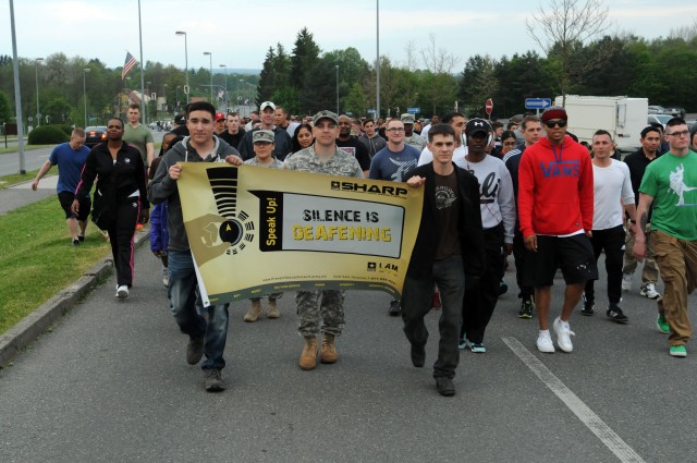 2d CR Soldiers, families "Take back the night"