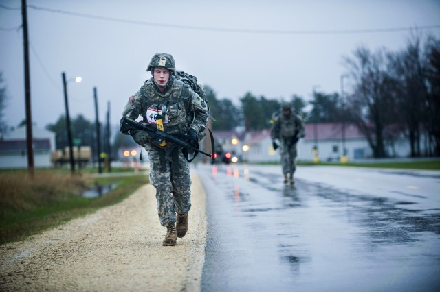 Best Warrior competitors endure 6-mile road march