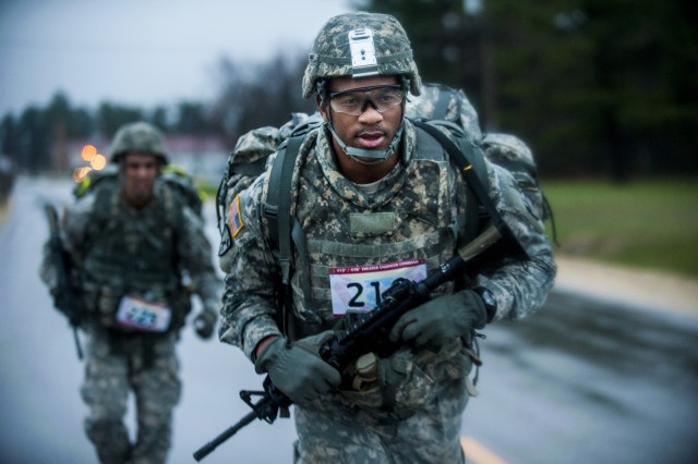Best Warrior competitors endure 6-mile road march