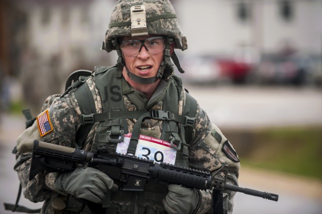 Best Warrior competitors endure 6-mile road march