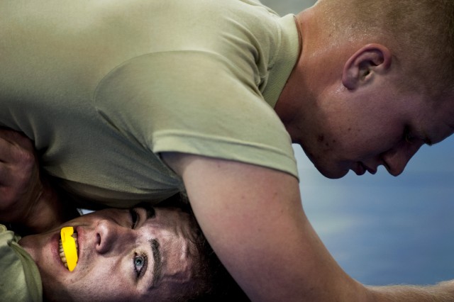 Best Warrior Soldiers battle during combatives tournament