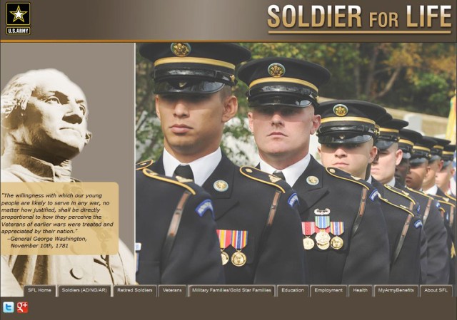 Soldier for Life website